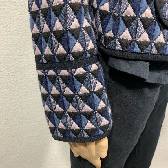 Anthropologie Hei Hei Vala Quilted Boxy Blazer Jacket Womens S Academia - Picture 4 of 8